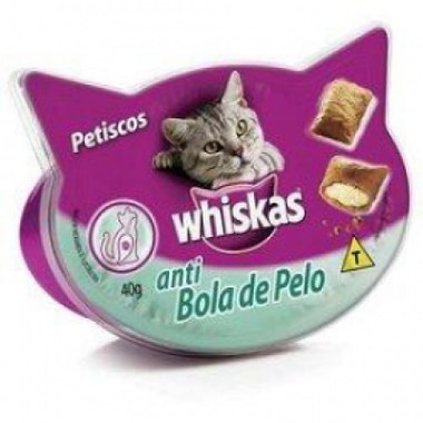 PETISCO WHISKAS ANTI BOLA DE PELO 40GR