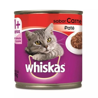 RACAO WHISKAS CARNE LTA 290GR