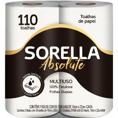 TOALHA PAPEL SORELLA ABSOLUTE 2UN