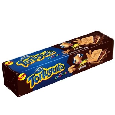 BISCOITO TORTUGUITA QUADR CHOCOLATE 130G