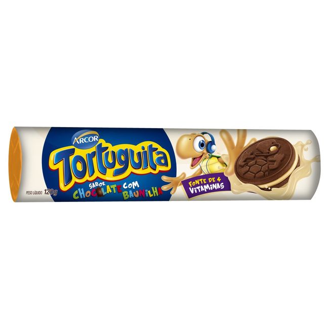 BISCOITO TORTUGUITA BAUNILHA 120GR