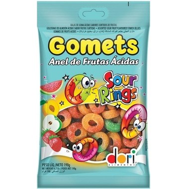 BALA DORI GOMETS ANEL FRUTAS ACIDAS 150G