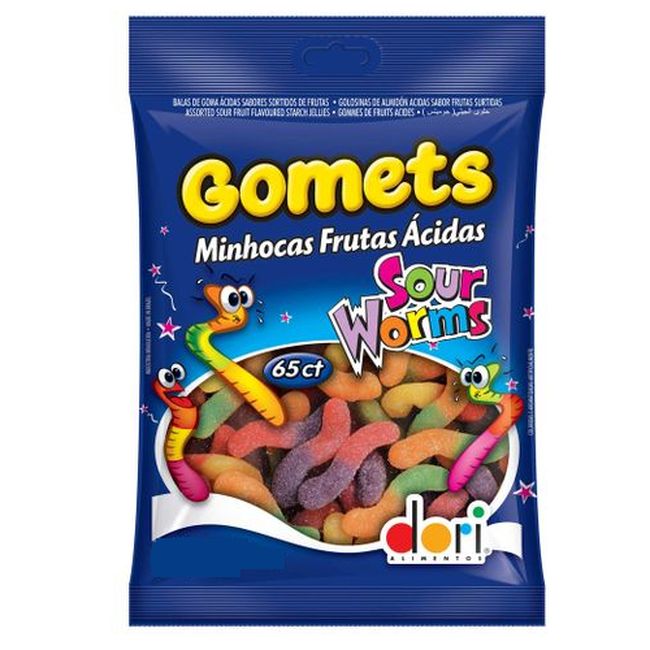 BALA DORI GOMETS MINHOCA ACIDA 150GR