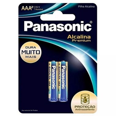 PILHA PANASONIC PALITO PREMIUM AAA 2UN