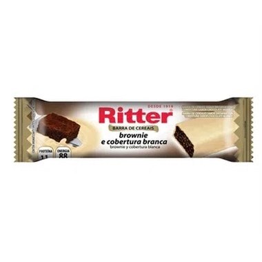 BARRA RITTER BROWNIE BRANCO 20GR