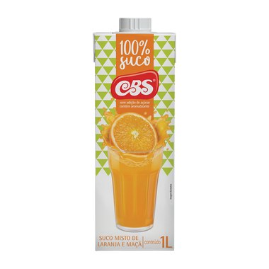 SUCO CBS LARANJA 100PC 1L