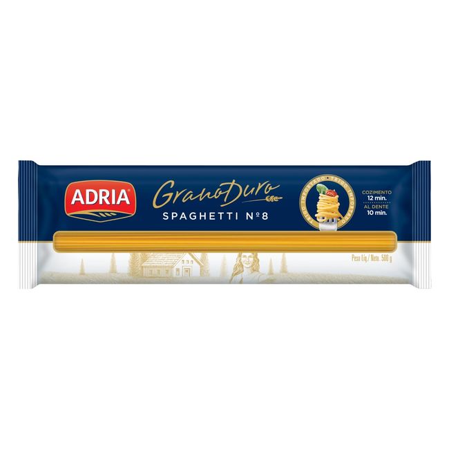 MASSA ADRIA GRANO DURO SPAGUETI 500GR