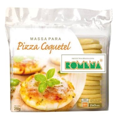 MASSA PIZZA ROMENA COQUETEL 250GR