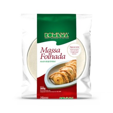 MASSA ROMENA FOLHADA PASTEL 300GR