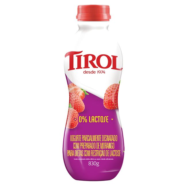 IOG TIROL MORANGO ZERO LACTOSE 830GR