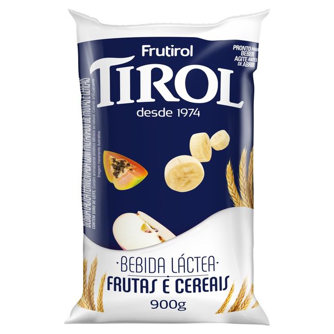 BEBIDA LACTEA TIROL FRUTAS E CER SC 900G