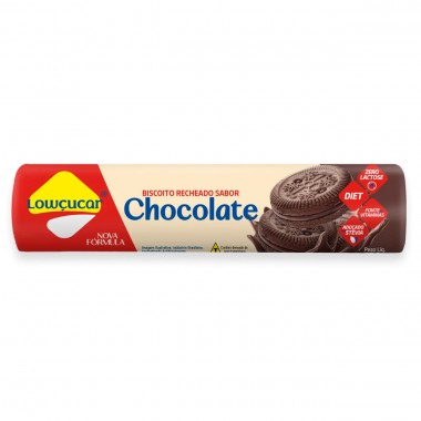 BISCOITO LOWCUCAR CHOCOLATE ZL 120G