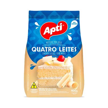 MISTURA BOLO APTI QUATRO LEITES PCT 400G