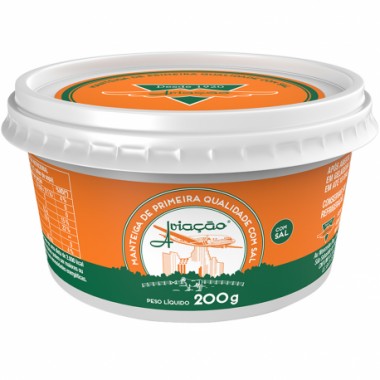 MANTEIGA AVIACAO C SAL POTE 200G