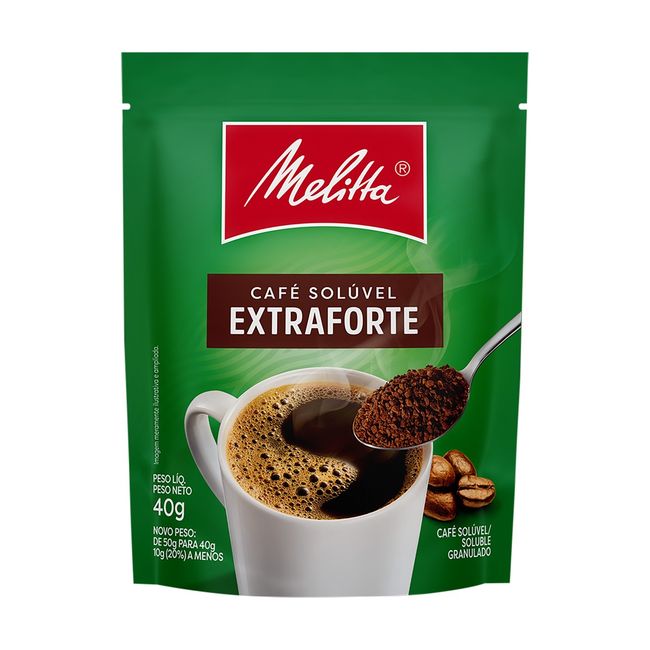 CAFE MELITTA SOLUVEL EXTRA FORTE SHT 40G