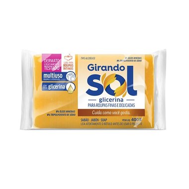 SABAO BARRA GIRANDO SOL GLICERINA 400GR