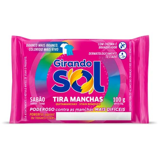 SABAO BARRA GIRANDO SOL TIRA MANCHA 100G