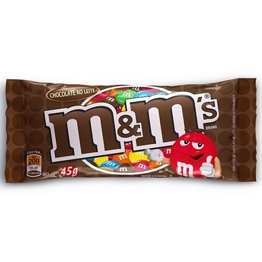 CHOCOLATE M&MS CHOC AO LEITE 45GR