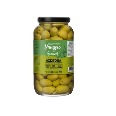 AZEITONA UNIAGRO VERDE C/CAROCO 500G
