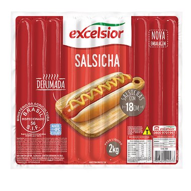 SALSICHA EXCELSIOR 18CM 2KG