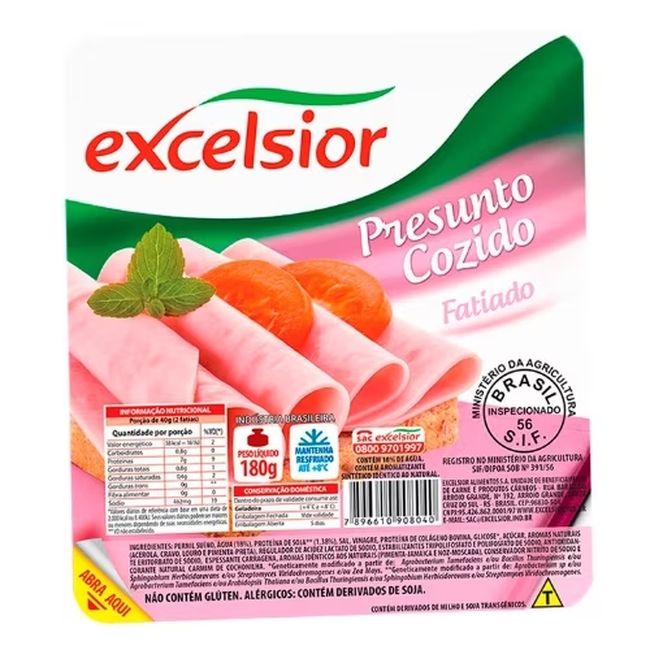 PRESUNTO EXCELSIOR FATIADO 180G