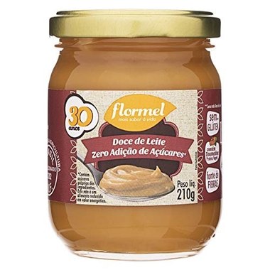 DOCE LEITE FLORMEL ZERO ACUCAR 210GR