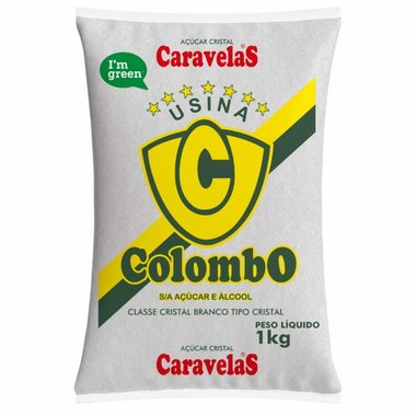 ACUCAR CRISTAL COLOMBO 1KG