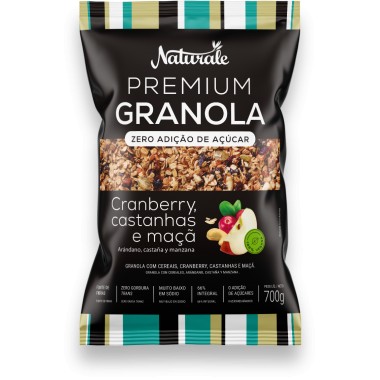 GRANOLA NATURALE PREM BAIXO ACUCARES700G