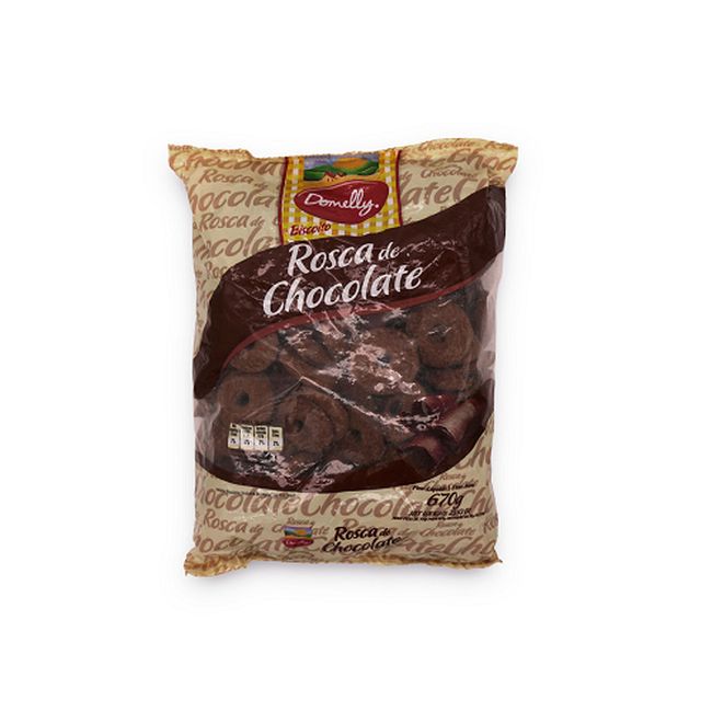 BISCOITO DOMELLY ROSCA CHOCOLATE 670GR