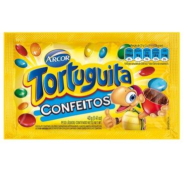 CHOCOLATE ARCOR CONFEITO TORTUGUITA 40GR