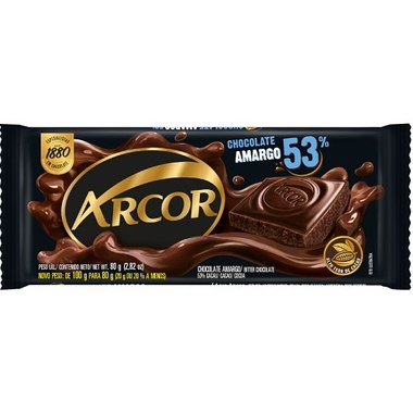 CHOCOLATE ARCOR AMARGO 53 80GR