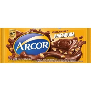 CHOCOLATE ARCOR AMENDOIM 80GR