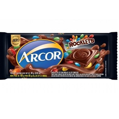 CHOCOLATE ARCOR ROCKLETS 80GR