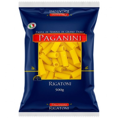 MASSA PAGANINI GRANO DURO RIGATONI 500G