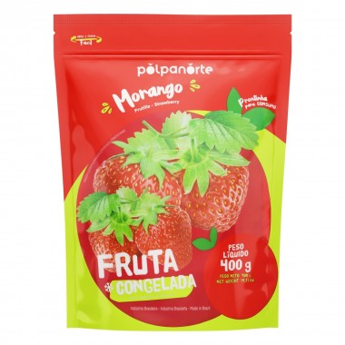 MORANGO CONGELADO POLPANORTE POUCH 400G