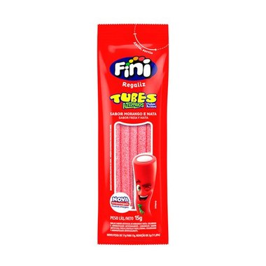 BALA FINI TUBES MORANGO CITRICO 15GR