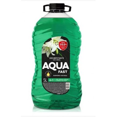DESINFETANTE AQUAFAST HARMON NATURAL 5L