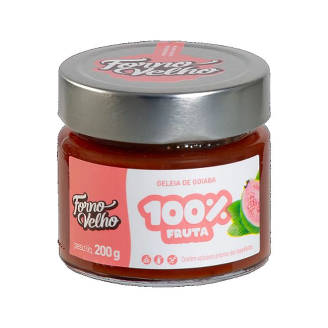 GELEIA FORNO VELHO 100PC FRUTA GOIA 200G