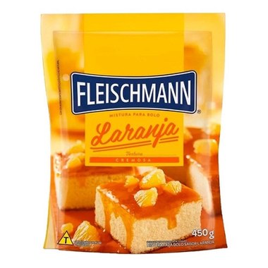 MISTURA BOLO FLEISCHMANN LARANJA 390GR