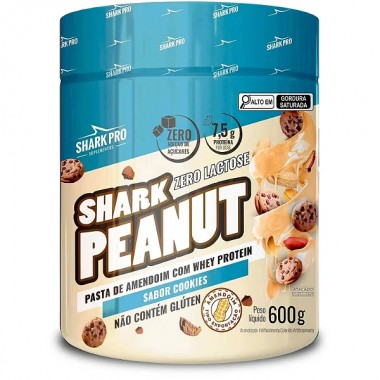 PASTA AMENDOIM SHARK PRO COOKIES 600GR