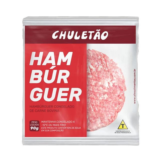 HAMBURGUER CHULETAO CARNE 90GR