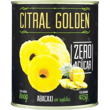 ABACAXI CITRAL RODELAS ZERO ACUCAR 425GR