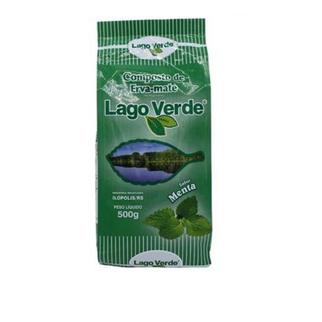 ERVA MATE LAGO VERDE COM MENTA 500GR