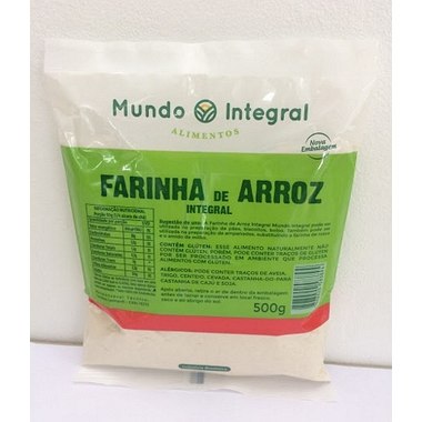 FARINHA ARROZ MUNDO INTEGRAL 500GR