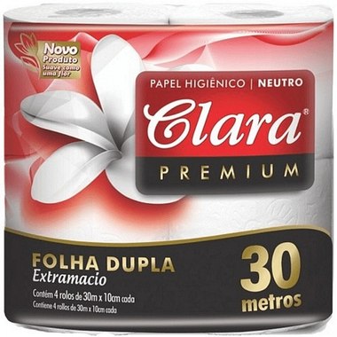 PAPEL HIG CLARA F/DUPLA NEUTRO 30MT4UN