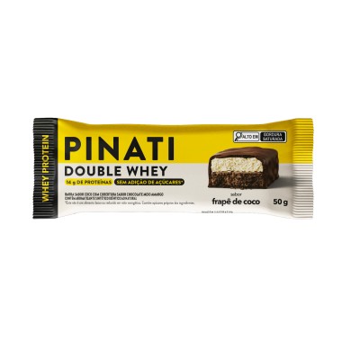 BARRA CEREAL PINATI DB WHEY FRAP COC 50G