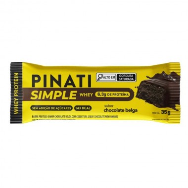 BARRA CEREAL PINATI WHEY CHOCO BELGA 35G