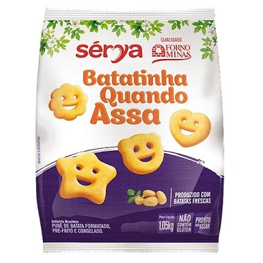 BATATA FORNO MINAS CARINHAS KIDS 400GR