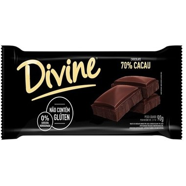 CHOCOLATE DIVINE AMARGO 70 CACAU 70GR